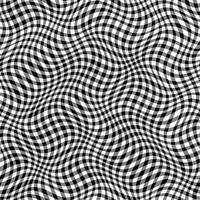 seamless black white wavy plaid background vector pattern