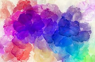 Colorful alcohol ink abstract background photo