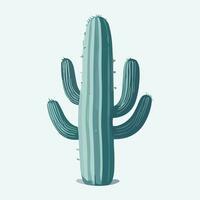 Cute Cactus isolated illustration in cartoon style. photo