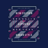 new york city graphic typography vector, t shirt design, illustration, good for casual style vector