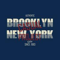 brooklyn new york city urban street, graphic design, typography vector illustration, modern style, for print t shirt