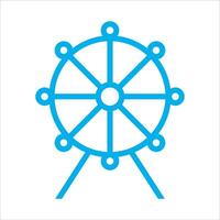 ferris wheel icon vector illustration symbol