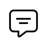 Simple Chat Bubble icon. The icon can be used for websites, print templates, presentation templates, illustrations, etc vector