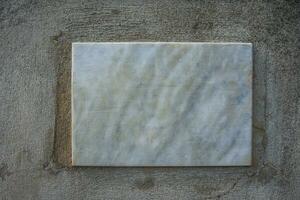 2023 04 29 Orgiano marble plaque photo