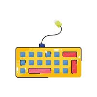 Keyboard doodle vector colorful Sticker. EPS 10 file