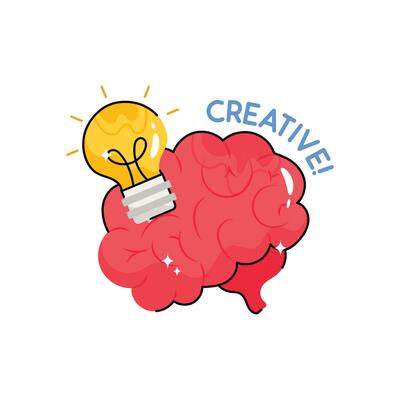 Creative doodle vector colorful Sticker. EPS 10 file