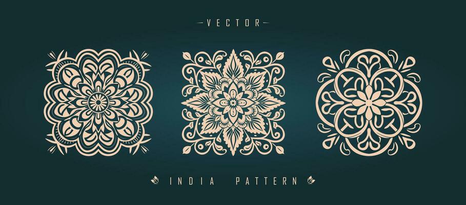 Indian traditional pattern Asian pattern