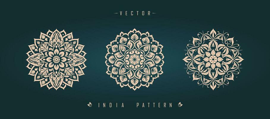 Indian traditional pattern Asian pattern