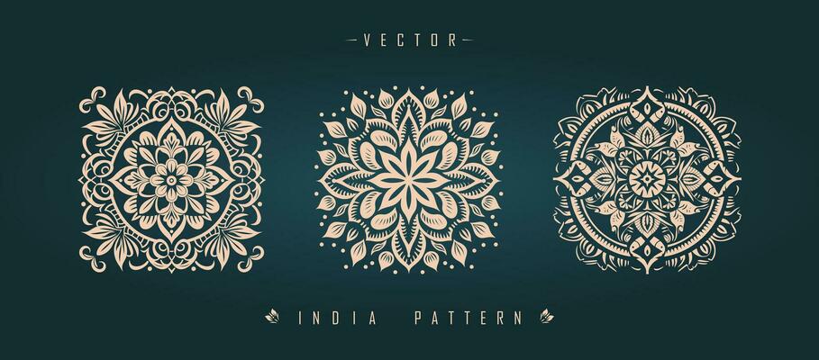 Indian traditional pattern Asian pattern