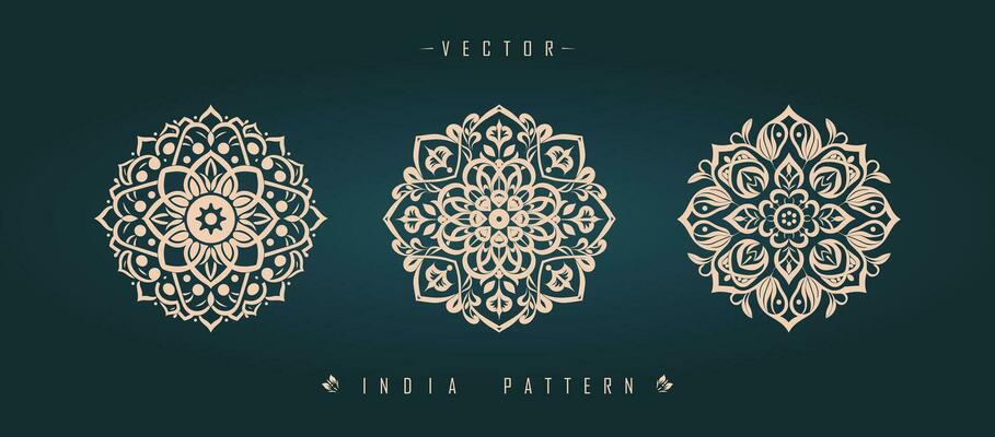 Indian traditional pattern Asian pattern