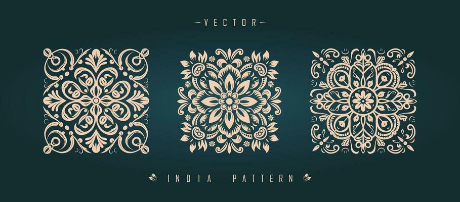 Indian traditional pattern Asian pattern