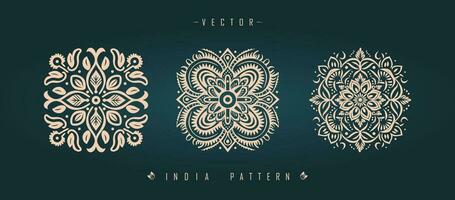 Indian traditional pattern Asian pattern vector