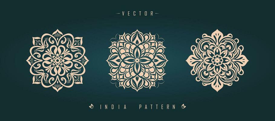 Indian traditional pattern Asian pattern
