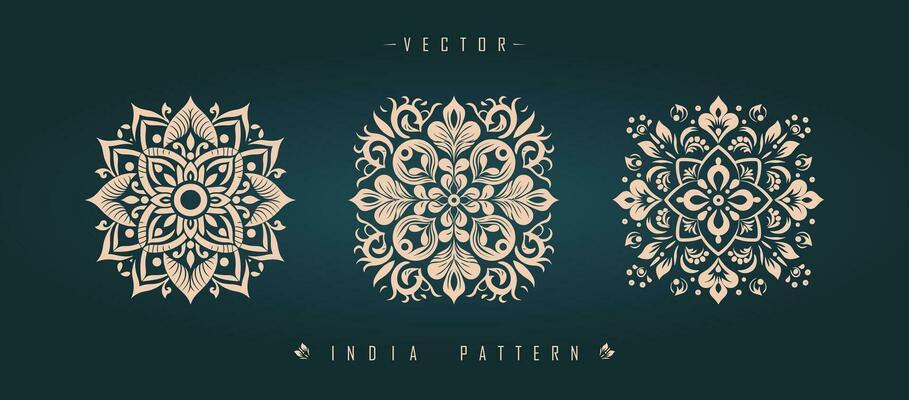 Indian traditional pattern Asian pattern