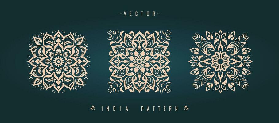 Indian traditional pattern Asian pattern
