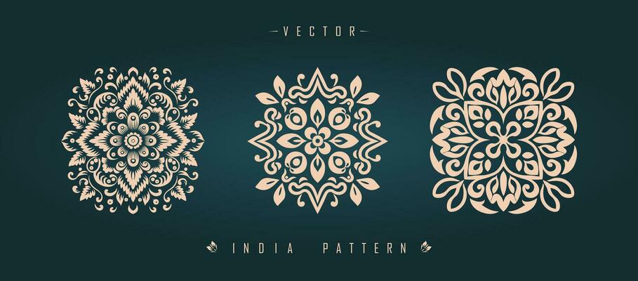 Indian traditional pattern Asian pattern