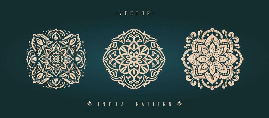 Indian traditional pattern Asian pattern
