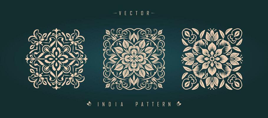 Indian traditional pattern Asian pattern