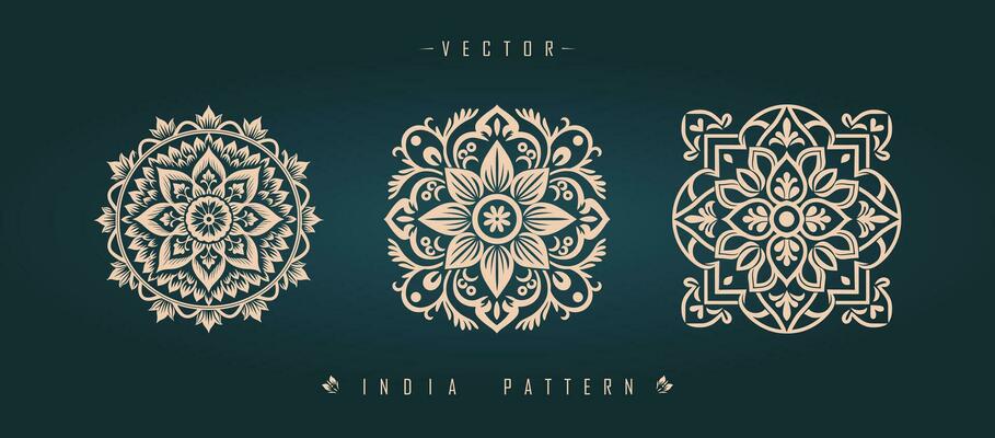 Indian traditional pattern Asian pattern