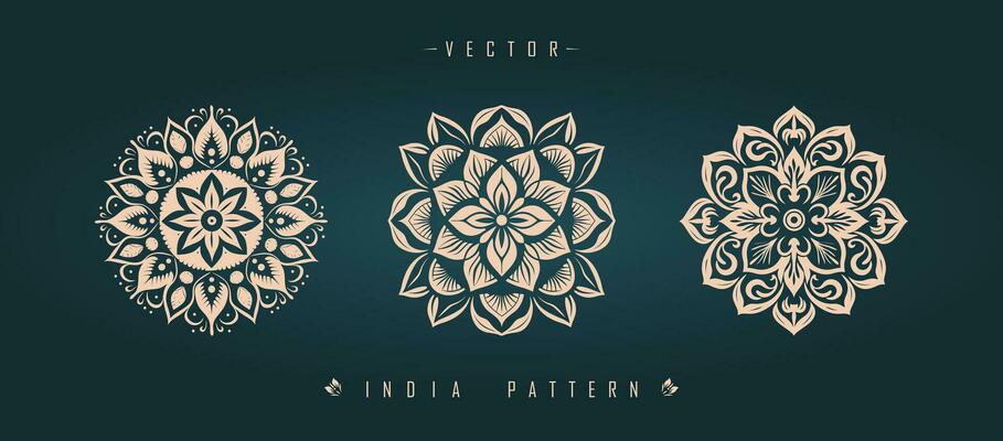 Indian traditional pattern Asian pattern