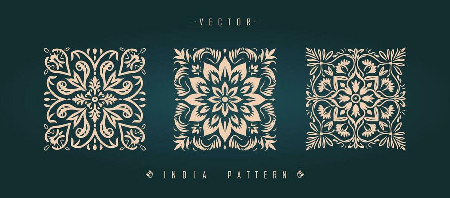 Indian traditional pattern Asian pattern