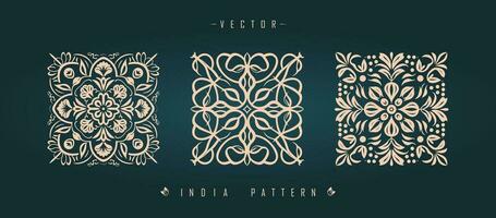 Indian traditional pattern Asian pattern vector