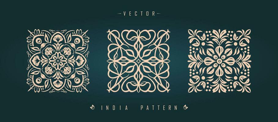 Indian traditional pattern Asian pattern