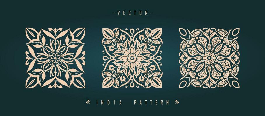 Indian traditional pattern Asian pattern