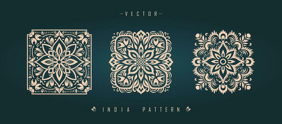 Indian traditional pattern Asian pattern