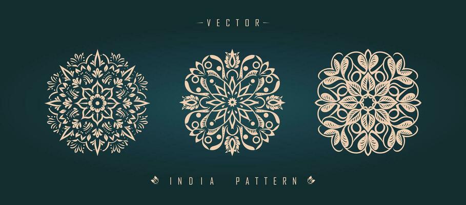 Indian traditional pattern Asian pattern