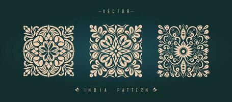 Indian traditional pattern Asian pattern vector