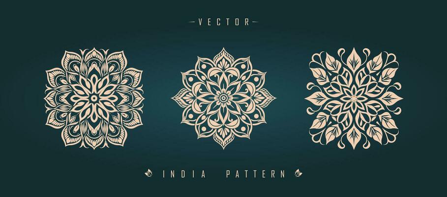 Indian traditional pattern Asian pattern