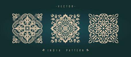 Indian traditional pattern Asian pattern vector