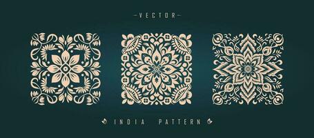 Indian traditional pattern Asian pattern vector