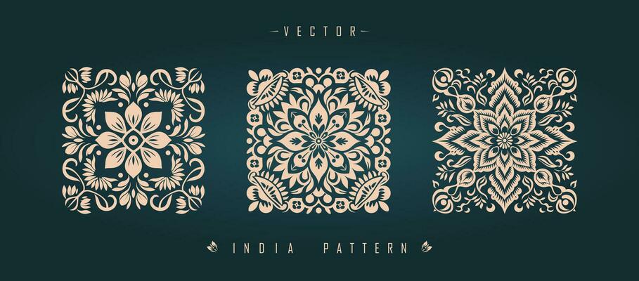 Indian traditional pattern Asian pattern