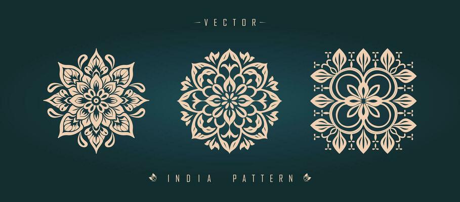 Indian traditional pattern Asian pattern