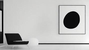 modern bright interiors apartment Living room mockup illustration 3D rendering computer generated image photo