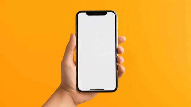 mujer utilizando inteligente teléfono en rosado fondo.. generativo ai foto