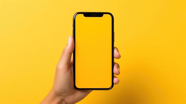 mujer utilizando inteligente teléfono en rosado fondo.. generativo ai foto