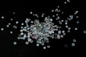 desiccant silica gel all color black background photo