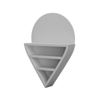 White Map pointer 3d pin Location symbol 3d illustration png