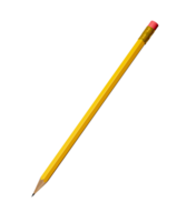 Yellow pencil  3d illustration png