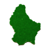 luxemburg karte boden land geologie querschnitt mit grünem gras und felsen bodentextur 3d illustration png