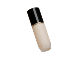 Bottles of makeup foundation in the air samples 3d illustration png