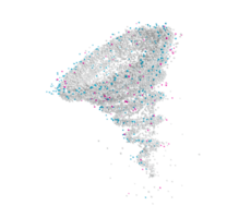 plantilla de diseño de paquete de desenfoque de movimiento limpio twister para detergente para ropa detergente en polvo. Super limpio. pompas de jabón ilustración 3d png