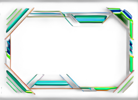 Futuristic Border Transparent Background Ai Generative png