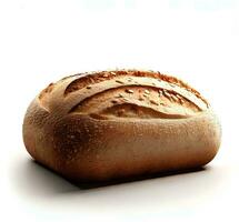 Whole grain bread isolated on transparent or white background AI Generated photo