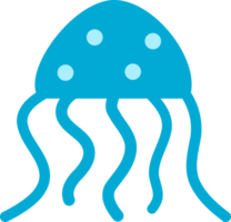 Cute jellyfish doodle png