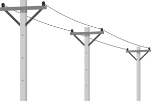 Cemant high voltage power electric pole transmit electricity png