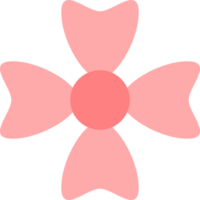 Cute pink flower drawing icon doodle png